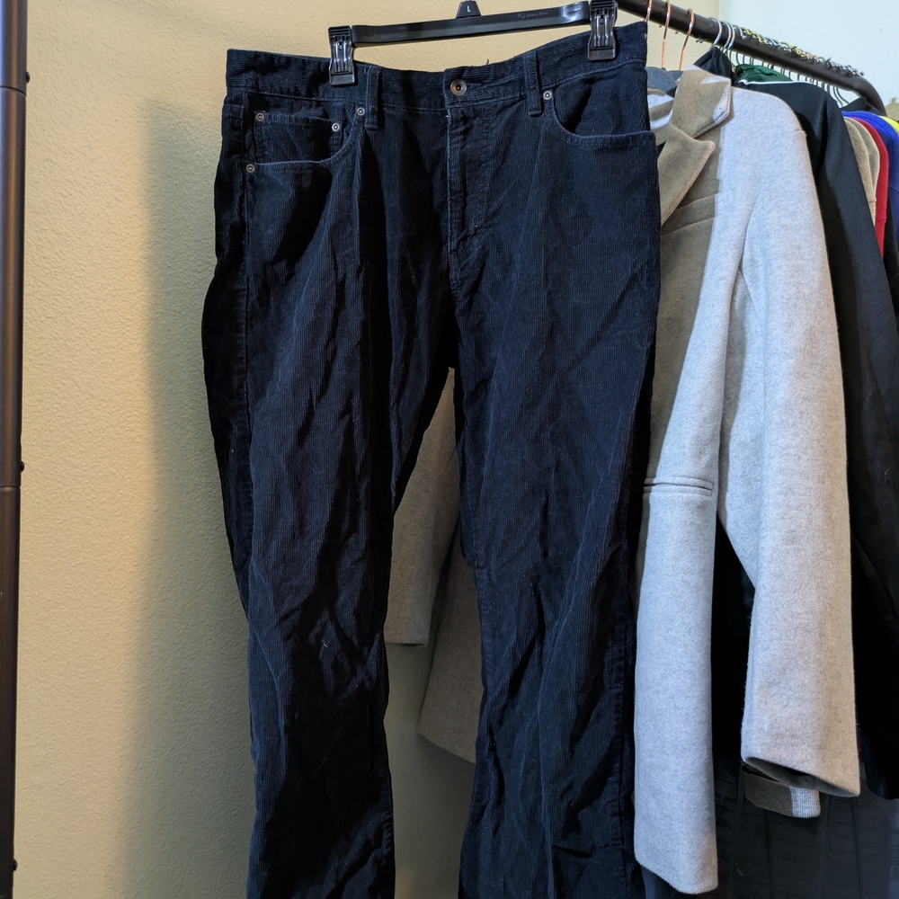 Nautica Dark Blue Corduroy Pants